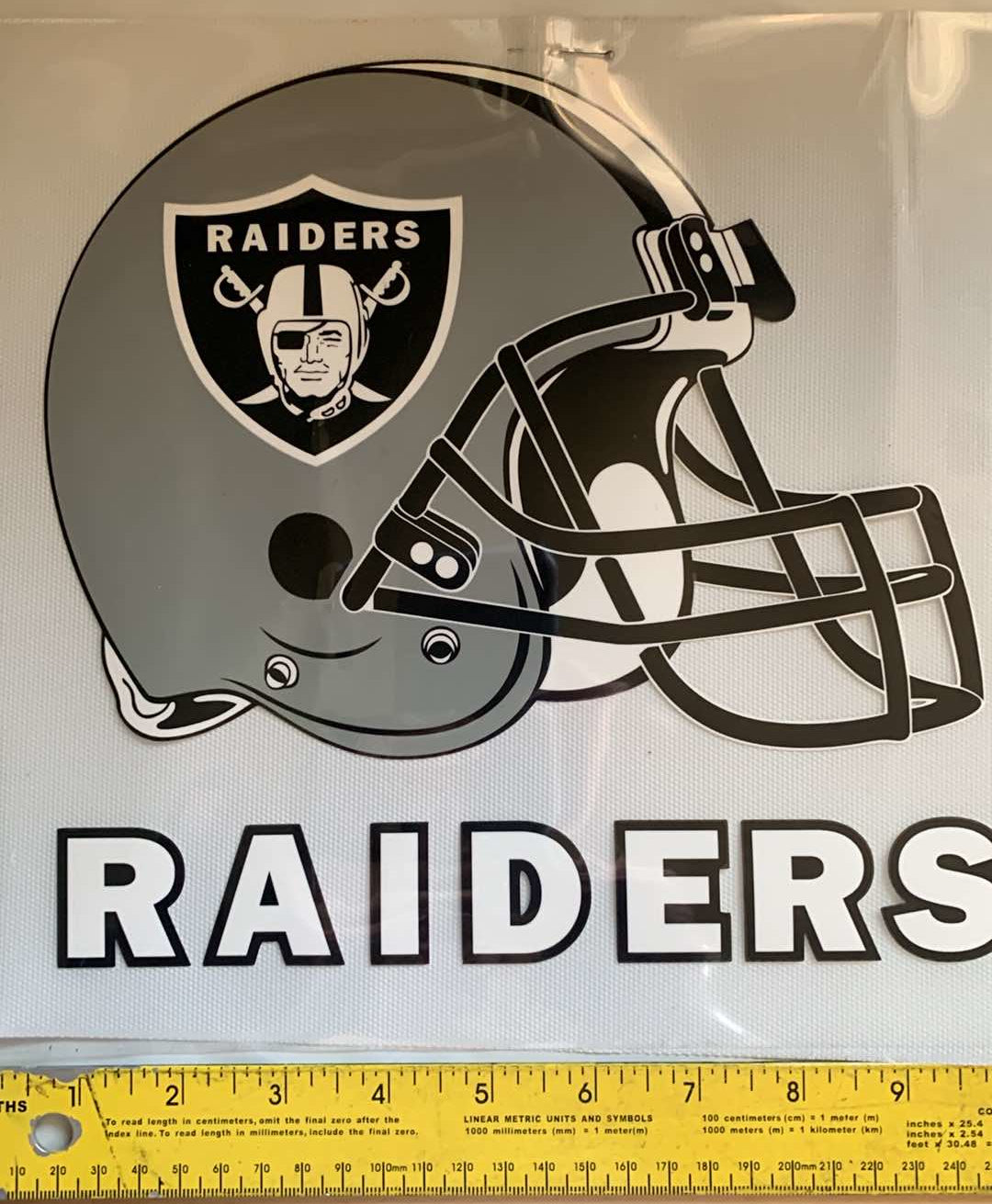 Raiders Helmet - Iron On Decal - Sold Individually