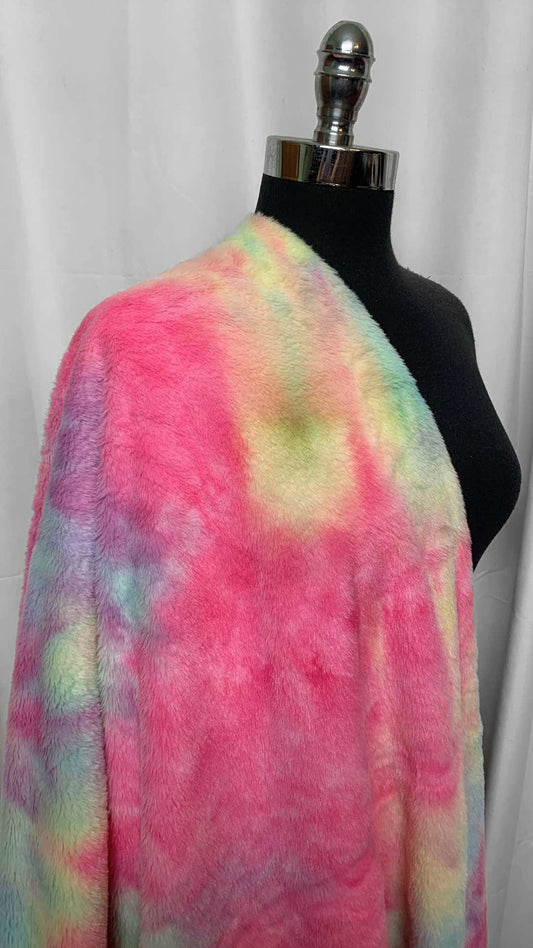 Tie Dye - 100% Poly Fur - 2 Yard Cut