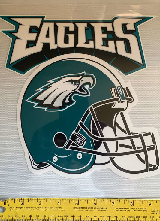 Eagles Helmet - Iron On Decal - Sold Individually