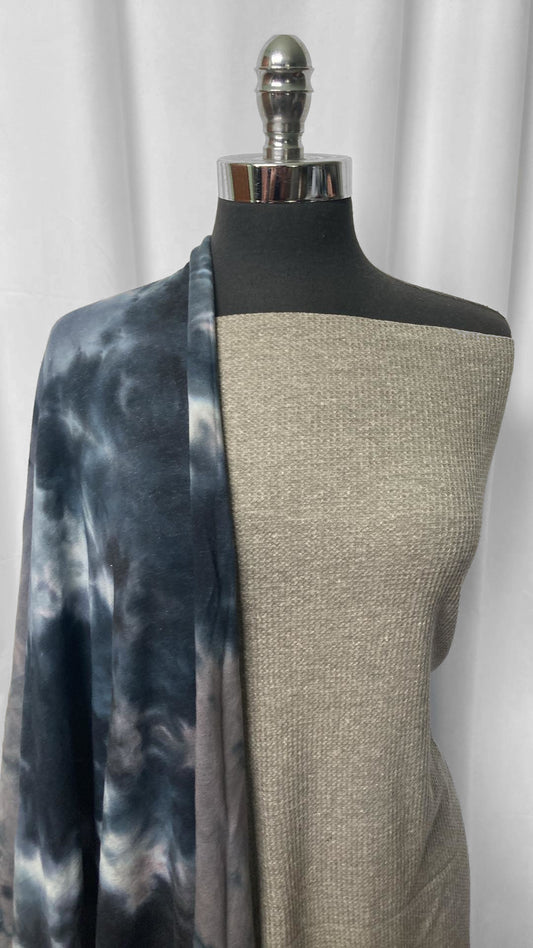 TIE DYE/THERMAL BUNDLE : 2YD Navy Tie Dye C/P FT & 2YD C/P Thermal : A24976