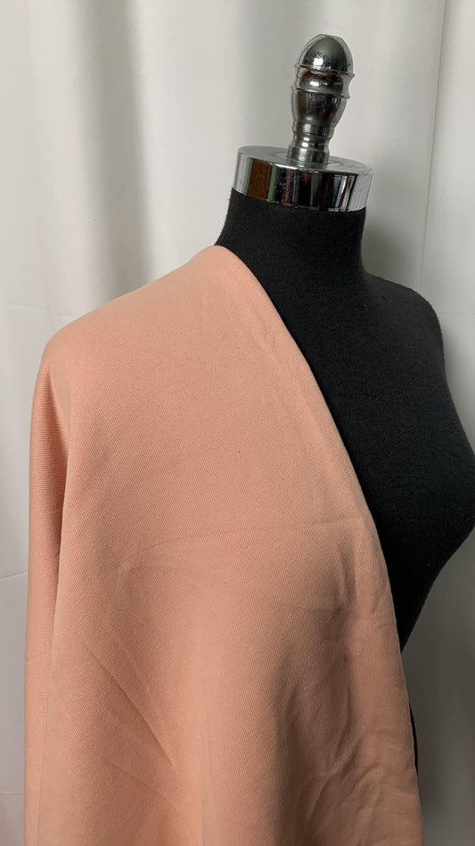 Apricot - Sweatshirt Fleece - 1 Yard Cut