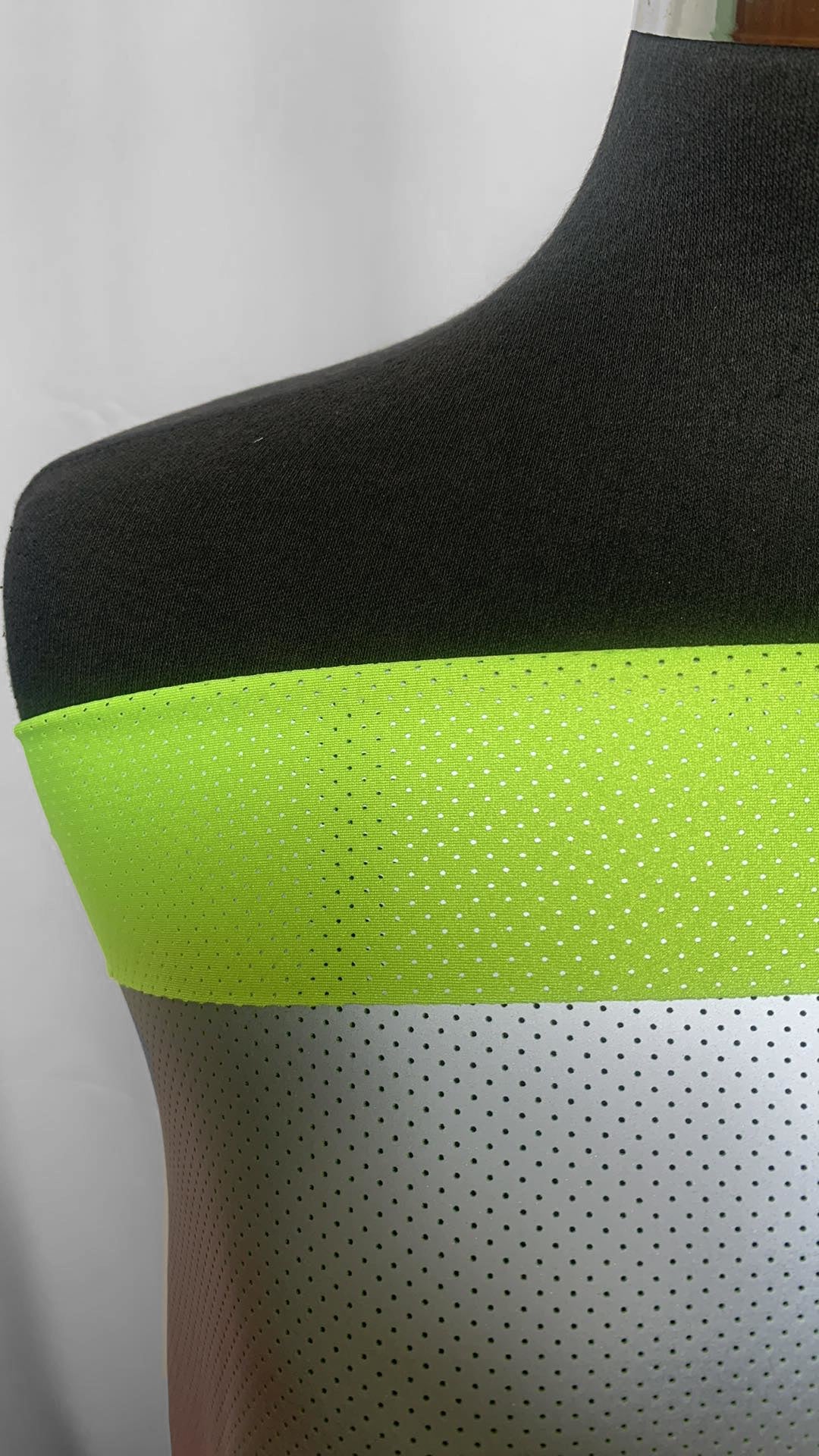 Neon w/Reflective Foil - 4-Way Heavy Performance Mesh - 2 Yard Cut