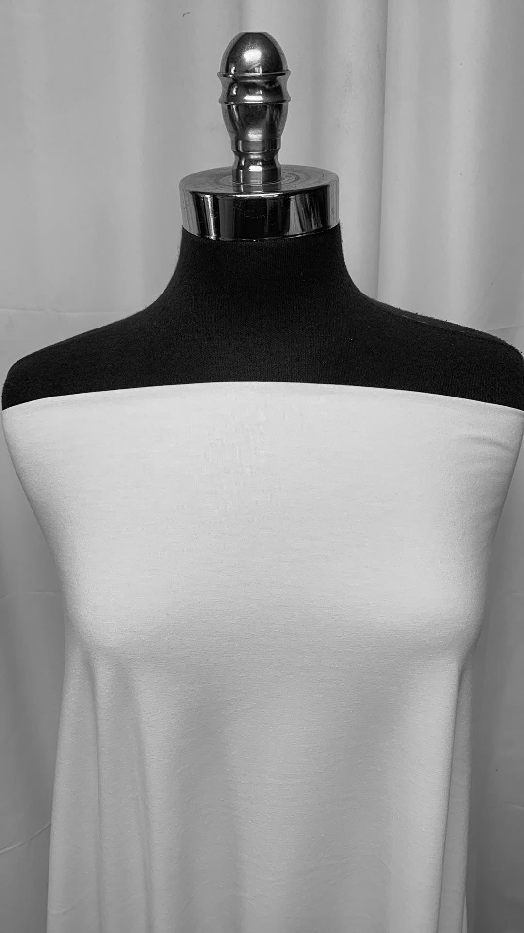 White - Poly/Cotton/Spandex Jersey - 3 Yard Cut