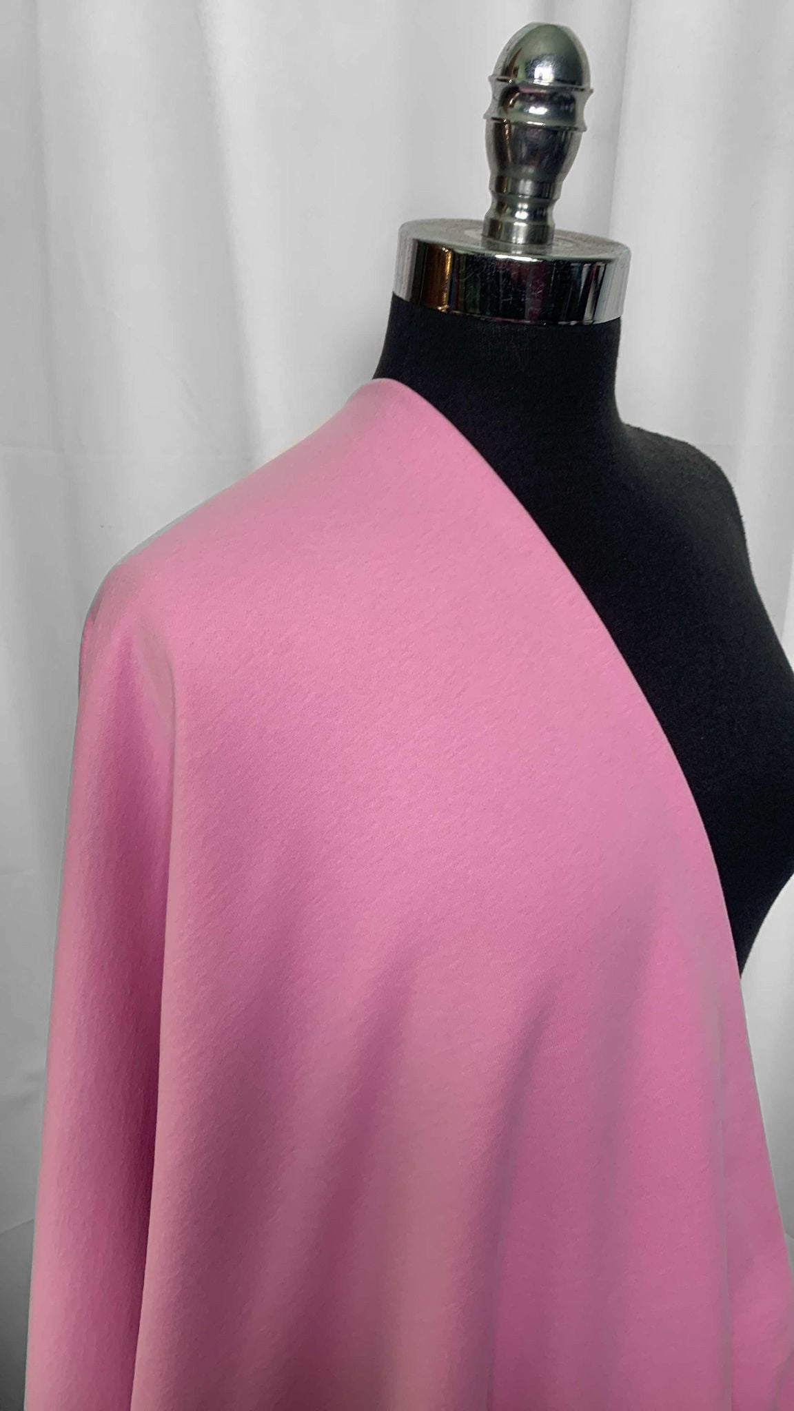 Pink - Cotton/Poly Peached Fleece (No Stretch) - 2 Yard Cut