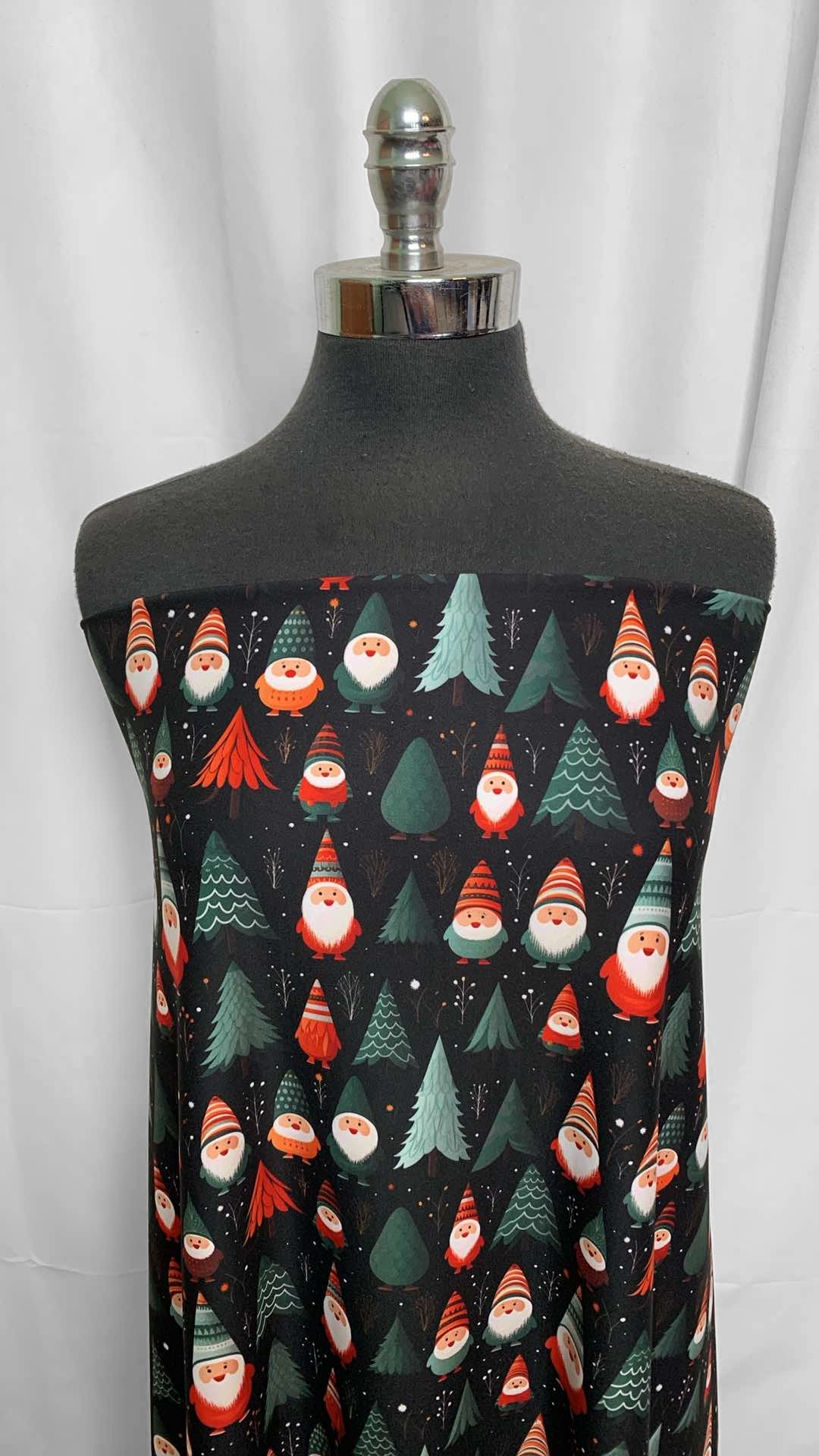 Snow Gnomes - Poly/Spandex Performance - 4 Yard Cut