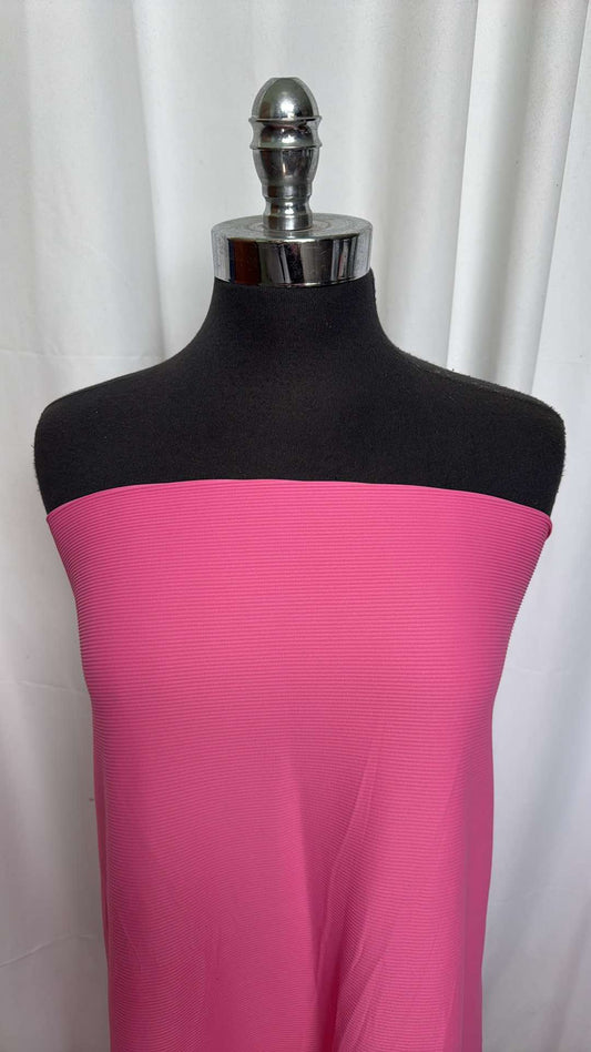 Pink - Nylon/Spandex Rib (46" Wide) - 2 Yard Cut