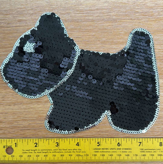 Dog - IRON-ON Sequin Patch - Sold Individually