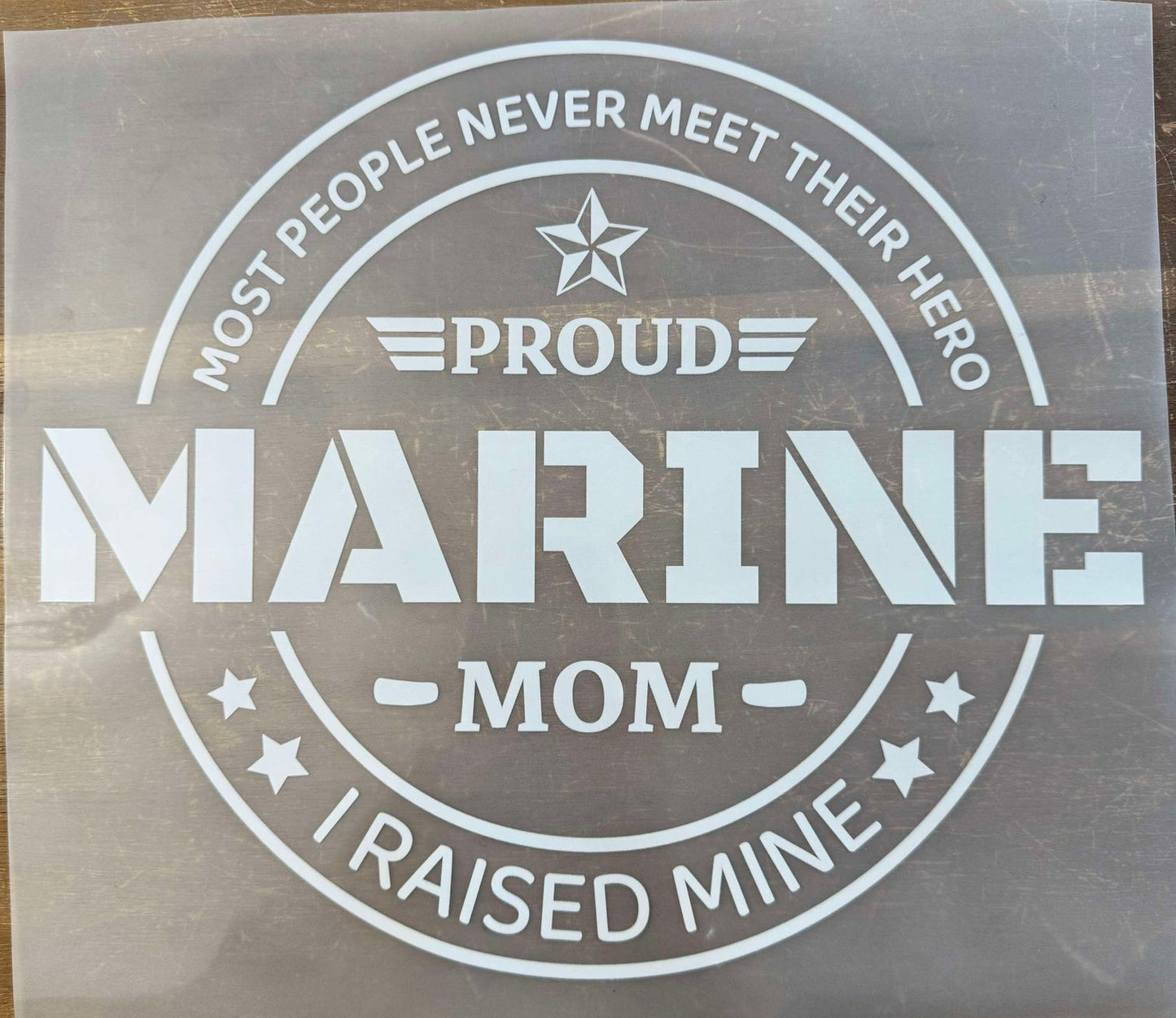 I Raised My Hero - Iron On Decal - Sold Individually