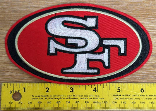 49ers - IRON-ON Embroidered Patch - Sold Individually