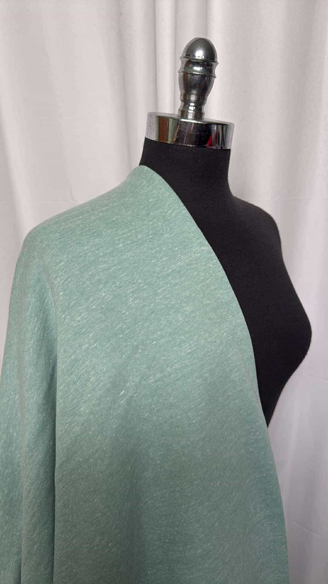 Green - Cotton/Poly Sweatshirt Fleece (72" Wide) - 2 Yard Cut