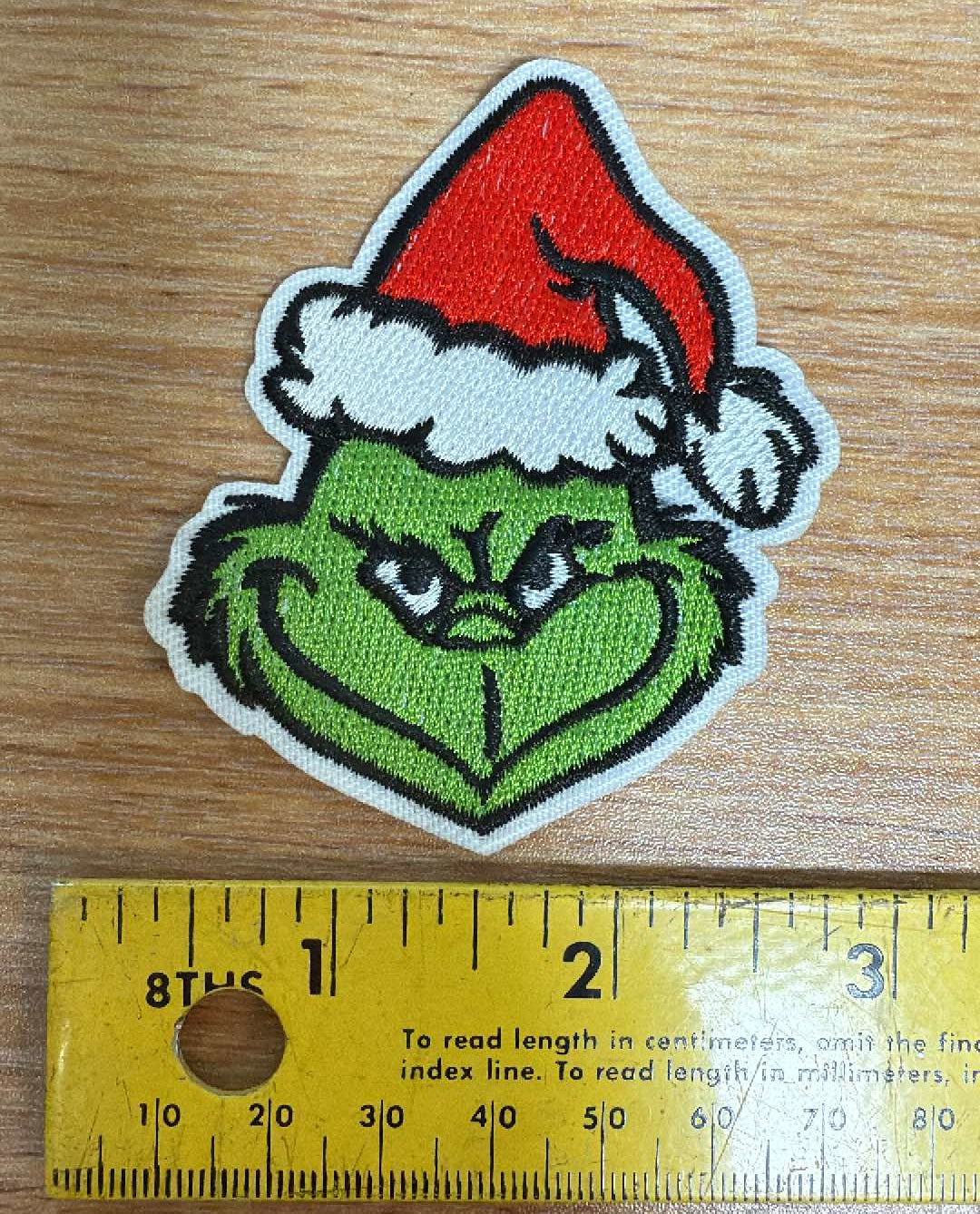 Grinch - IRON-ON Embroidered Patch - Sold Individually