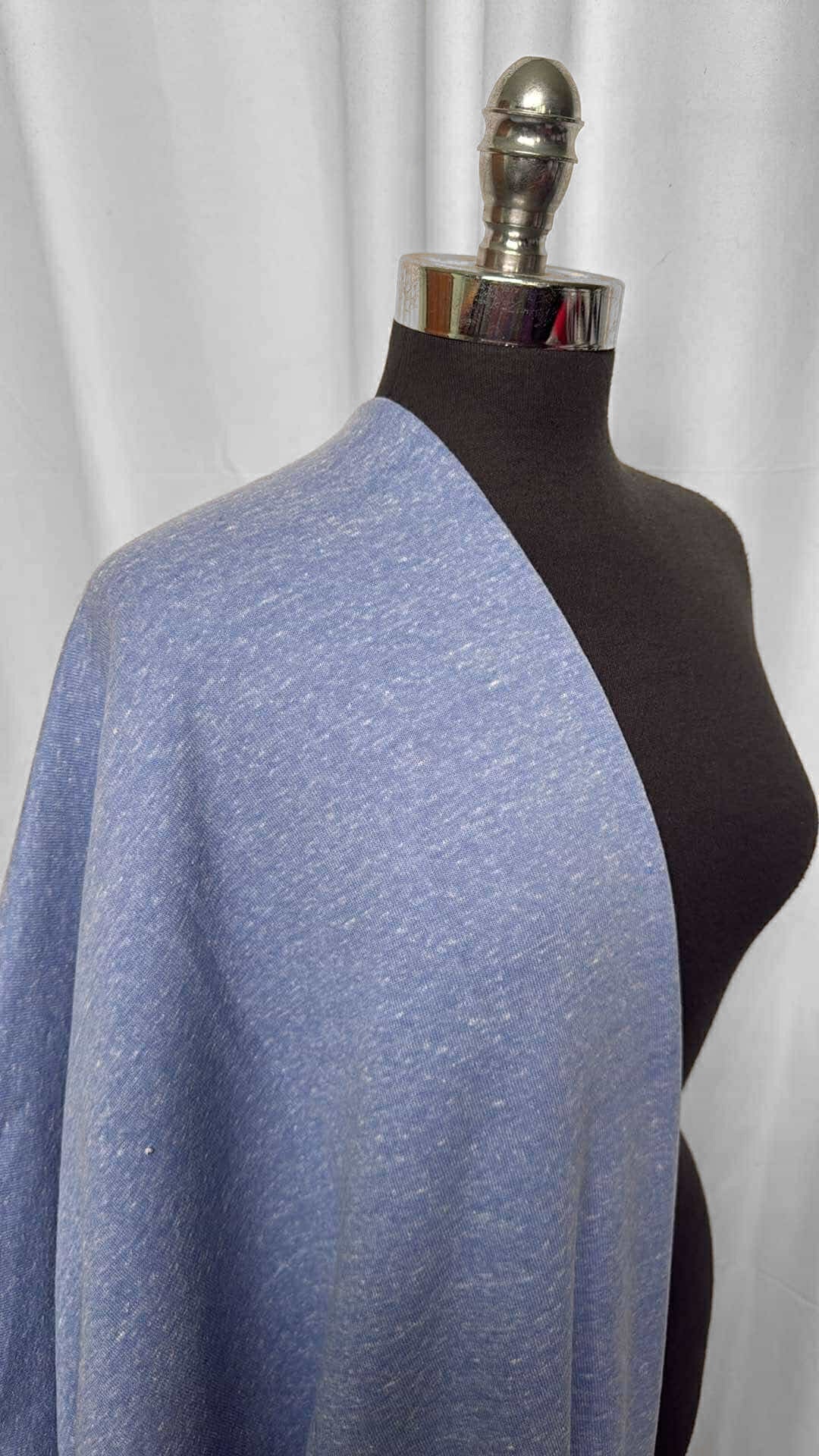 Blue - Cotton/Poly Sweatshirt Fleece (72" Wide) - 3 Yard Cut