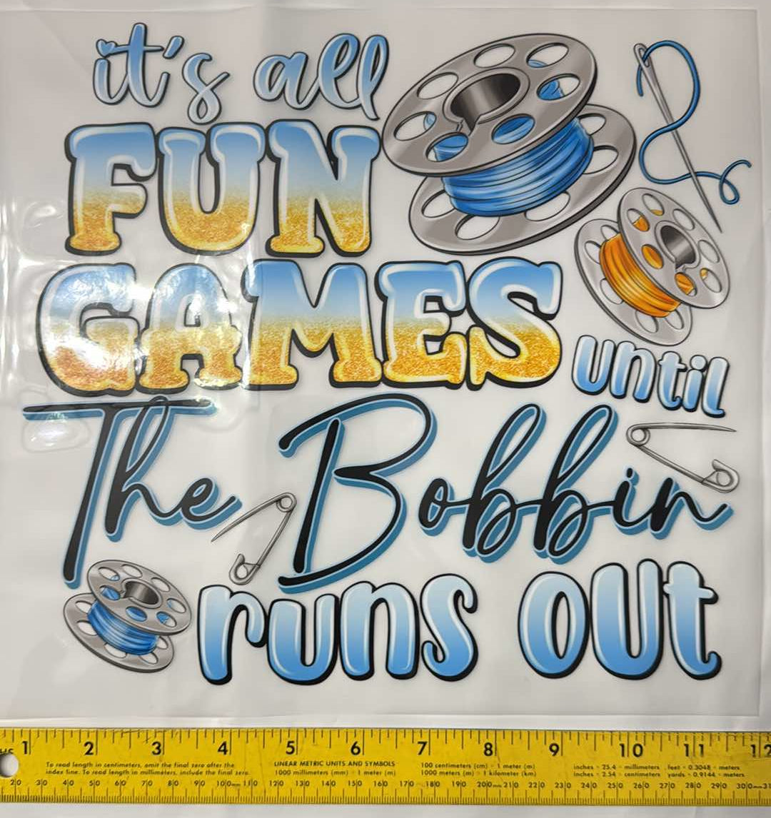 Fun 'N Games - Iron On Decal - Sold Individually