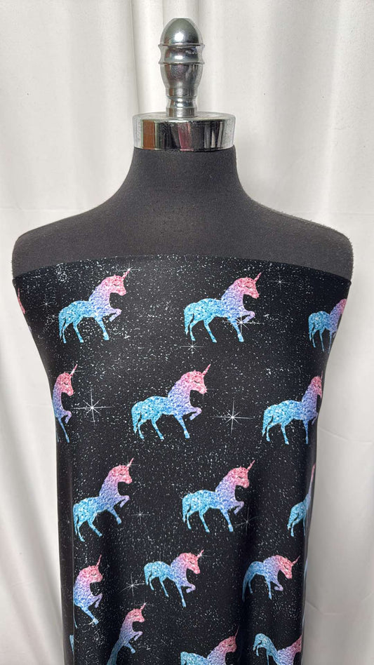 Sparkle-Look Unicorn - Yoga Performance - 2 Yard Cut