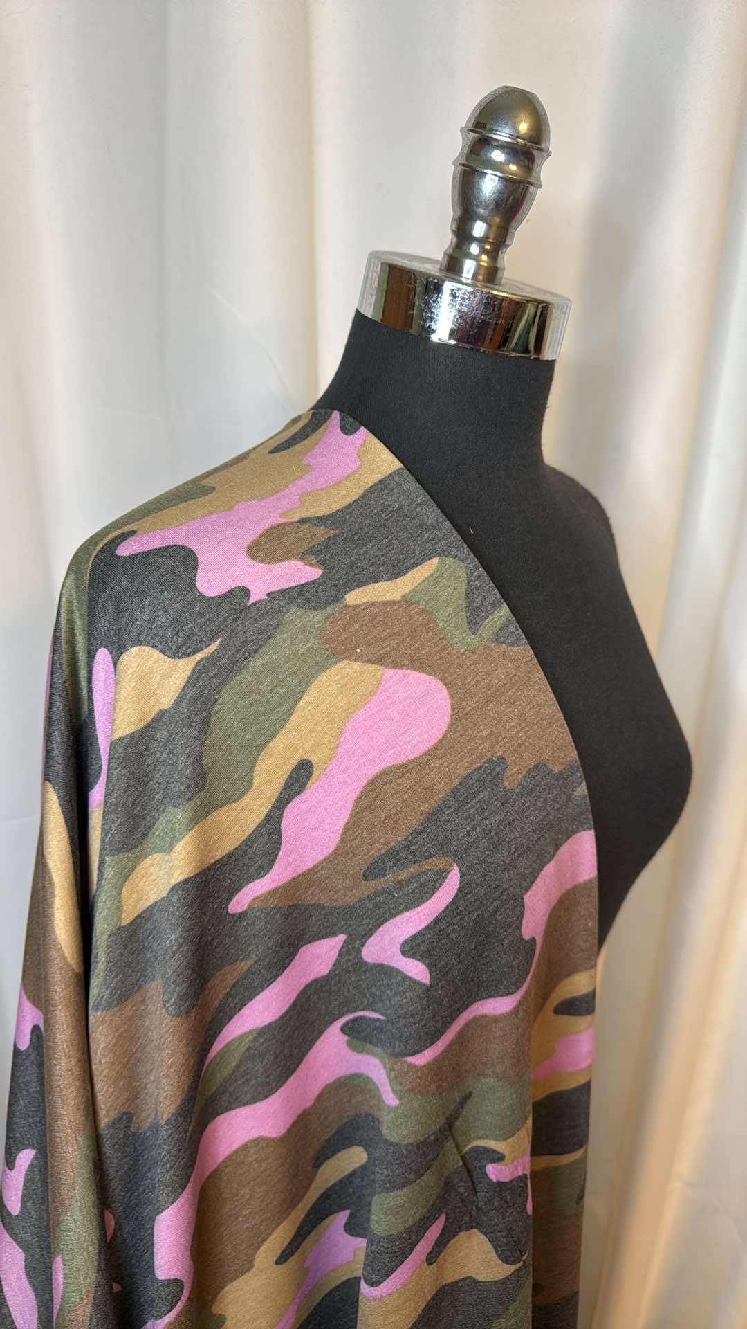 Camo with Pink - PRS French Terry - 2 Yard Cut