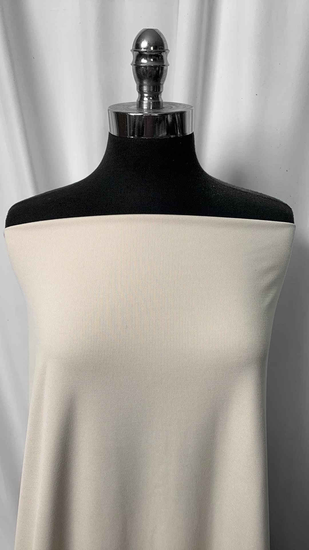 Oatmeal - Poly/Spandex Performance Rib - By the 1/2 Yard