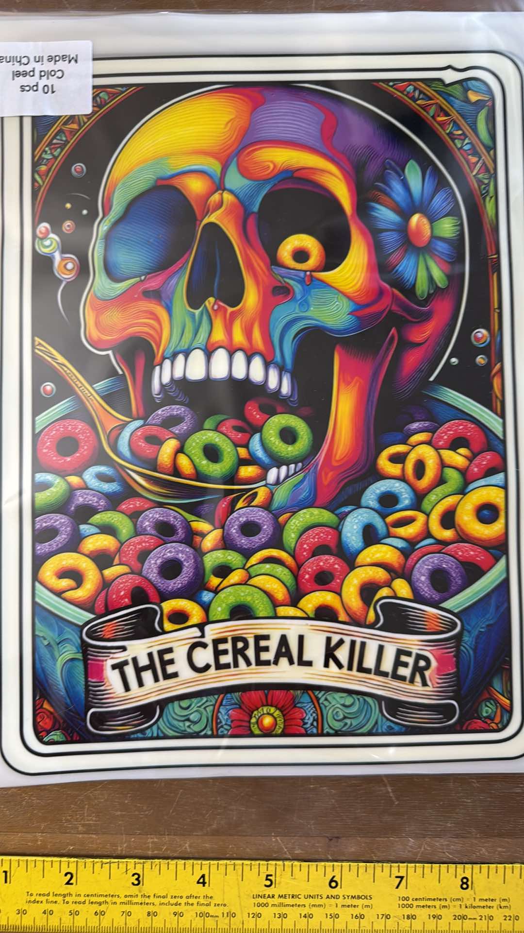 Tarot "The Cereal Killer" - Iron On Decal - Sold Individually