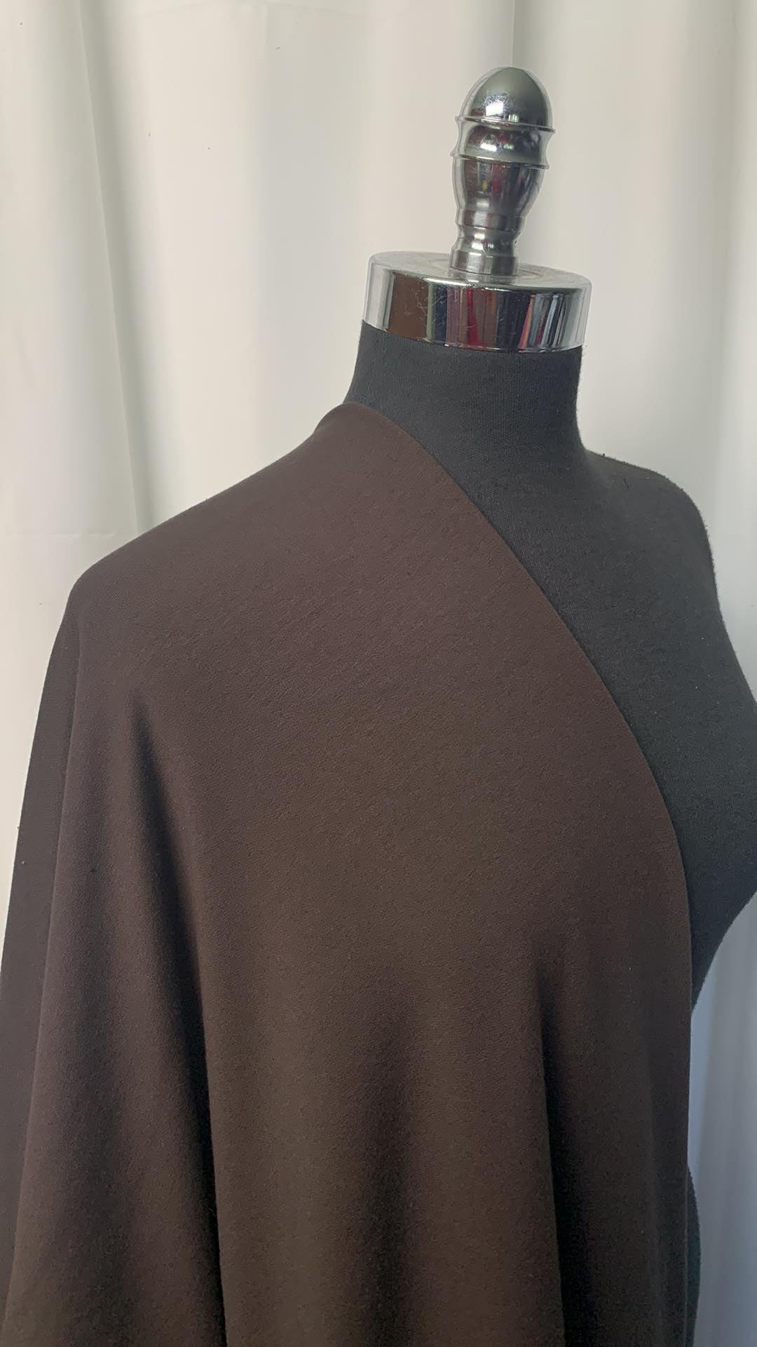 Dark Chocolate - Modal/Cotton/Spandex French Terry - By the Yard