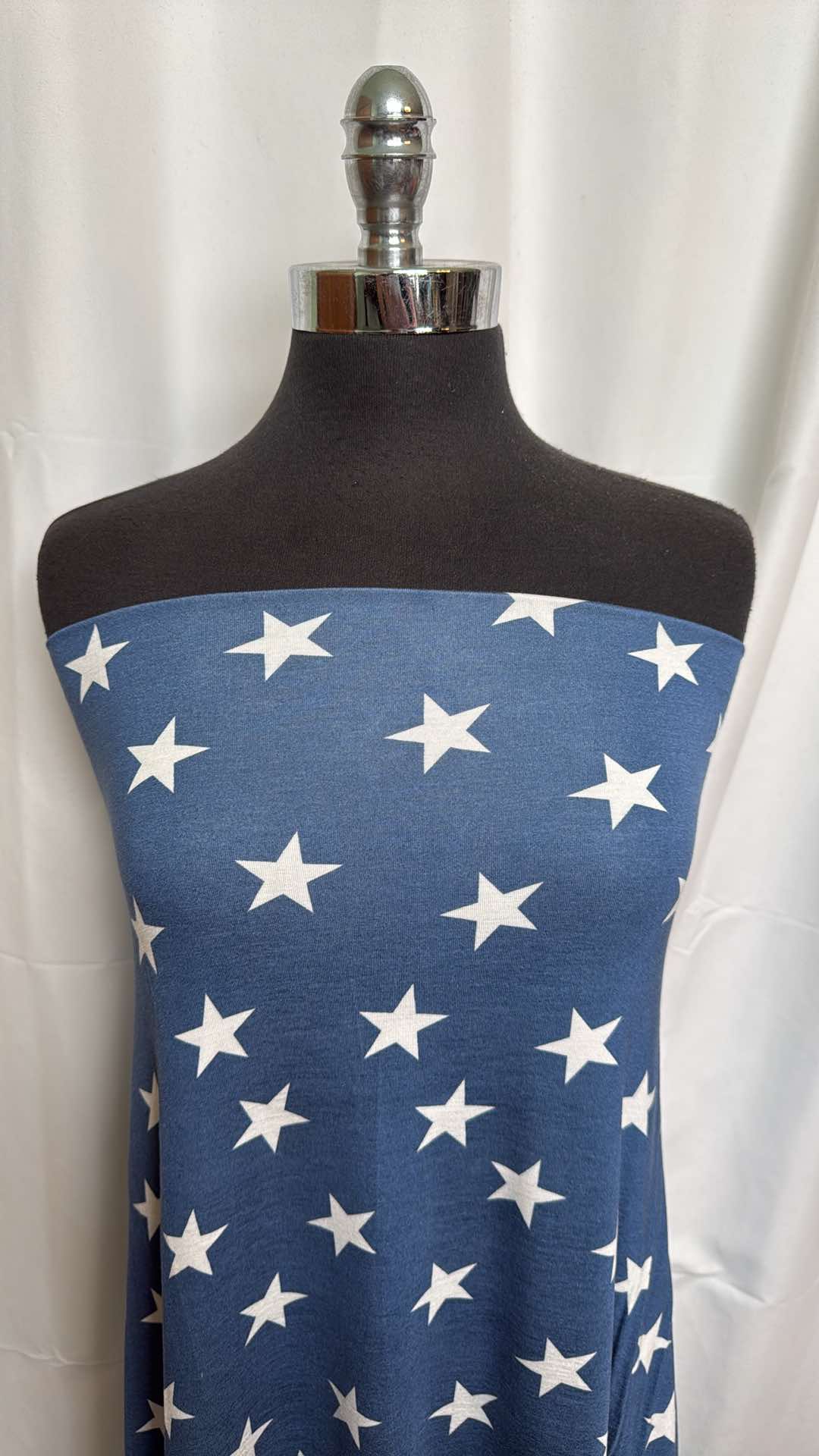 Denim Stars - Rayon/Spandex - 2 Yard Cut