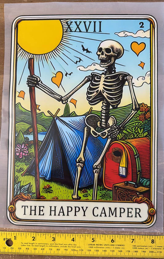 Tarot "The Happy Camper" - Iron On Decal - Sold Individually