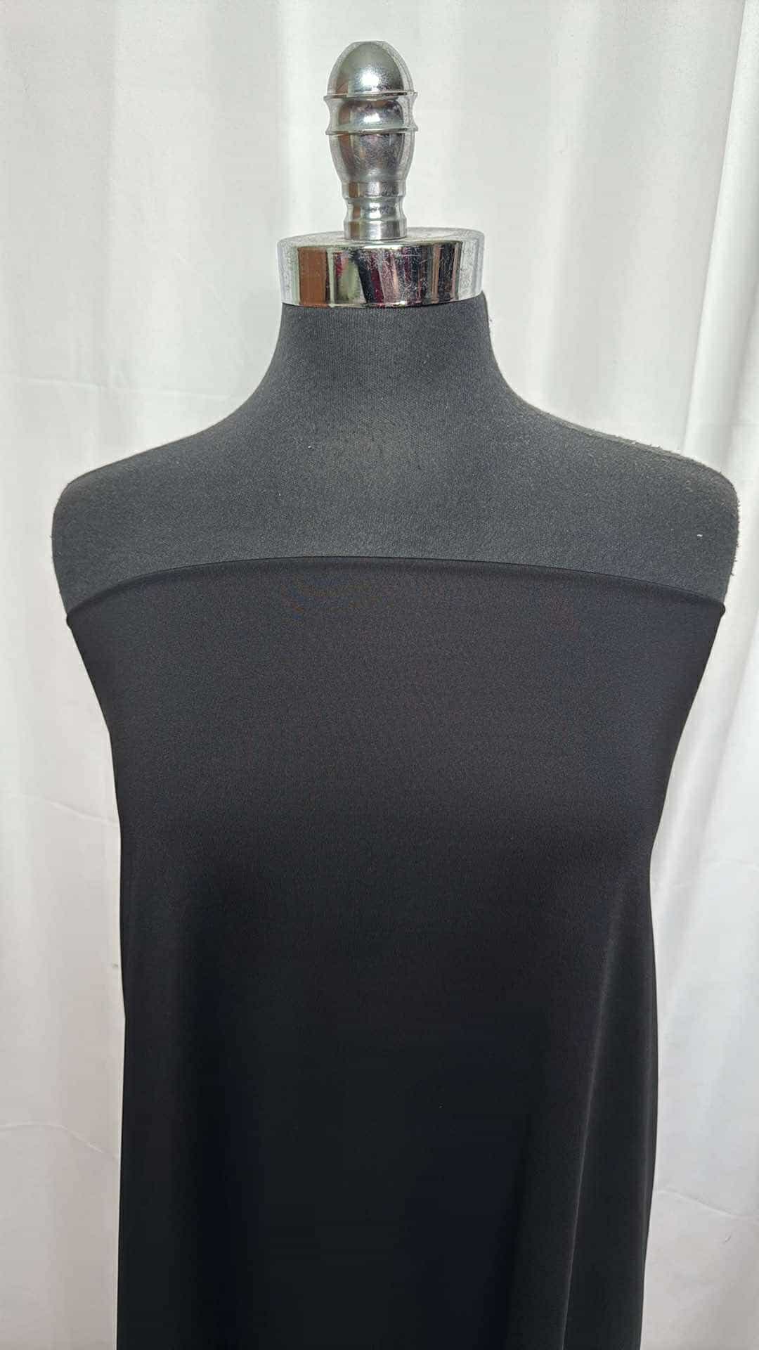 Black - Poly/Spandex Top-Weight Performance - 2 Yard Cut