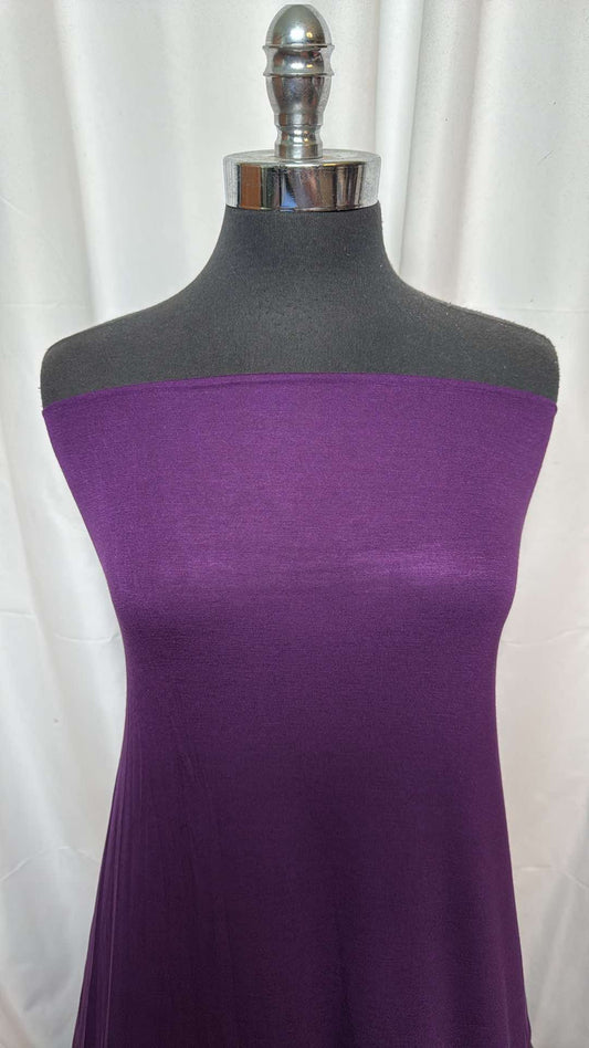 Purple - Rayon/Spandex - 2 Yard Cut