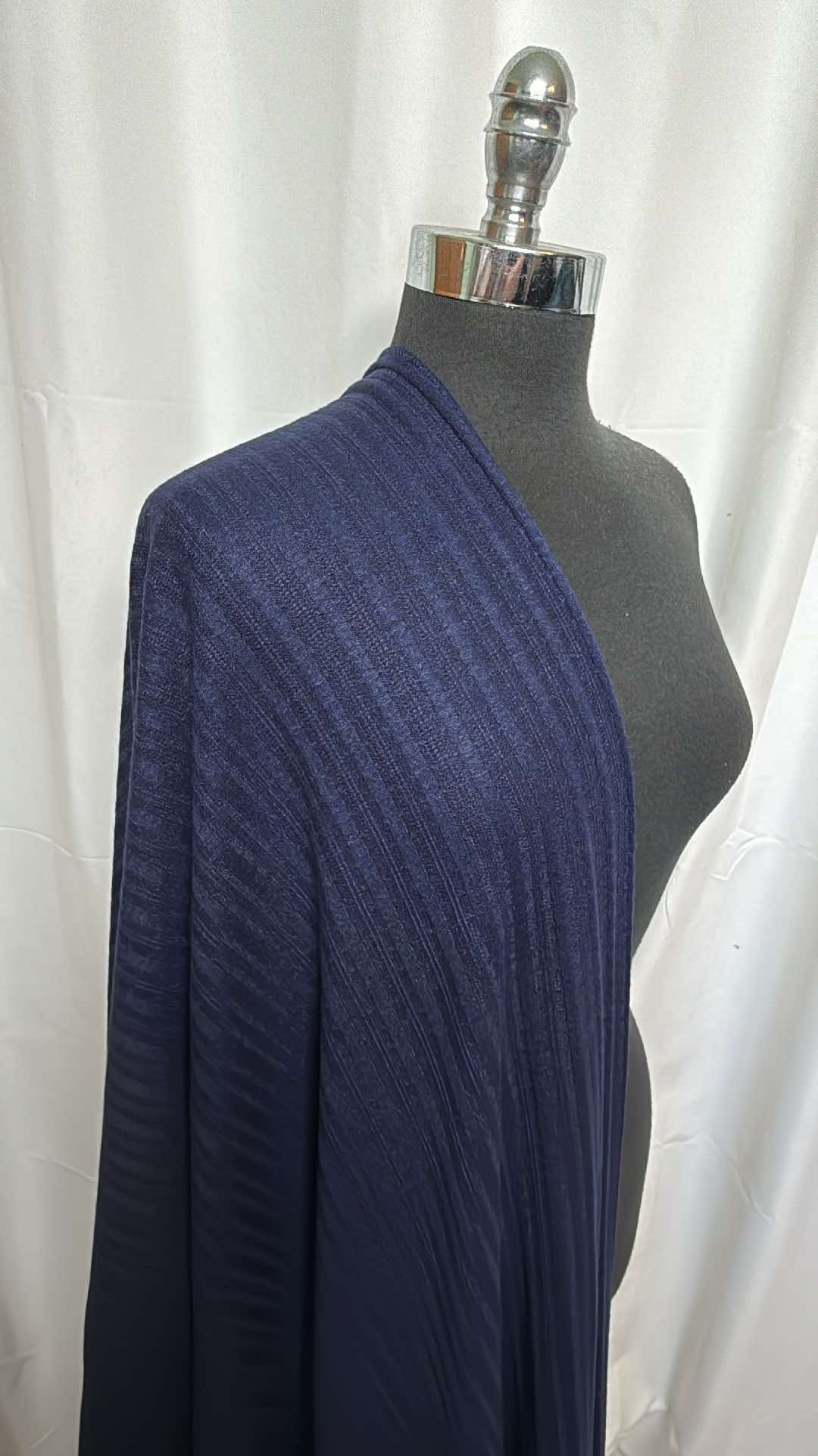 Navy - Nylon-Blend Sweater Knit - 3 Yard Cut