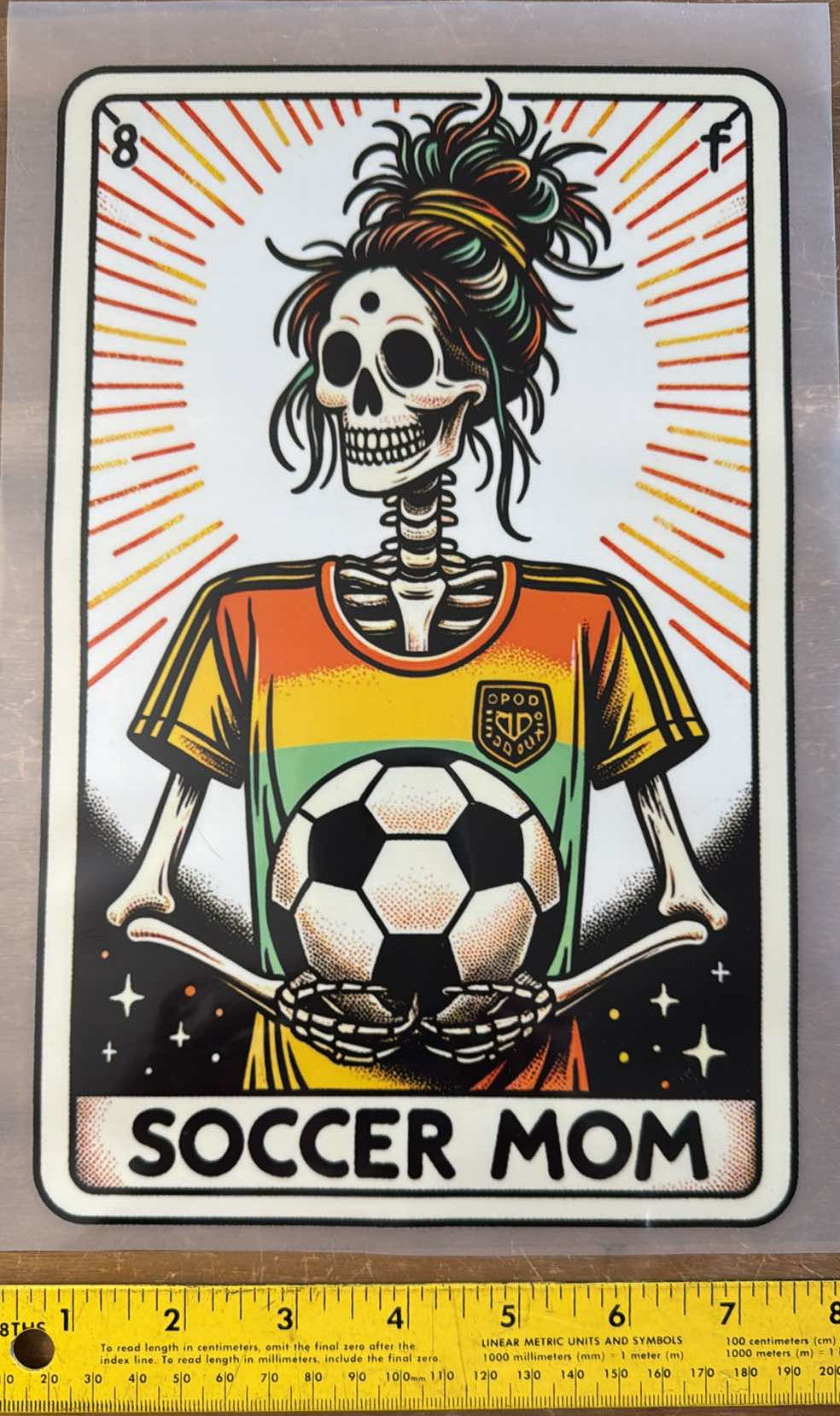 Tarot "Soccer Mom" - Iron On Decal - Sold Individually